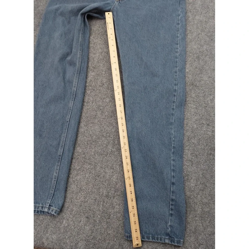 Wrangler Jeans Mens 38x36 Blue Cotton Straight Leg Work Wear Western Denim‎